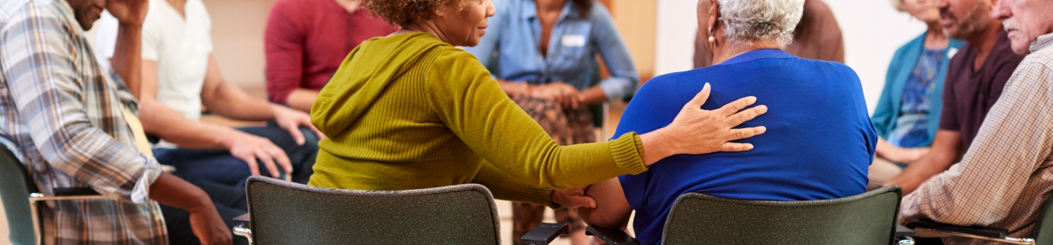 People attending an addiction counseling session